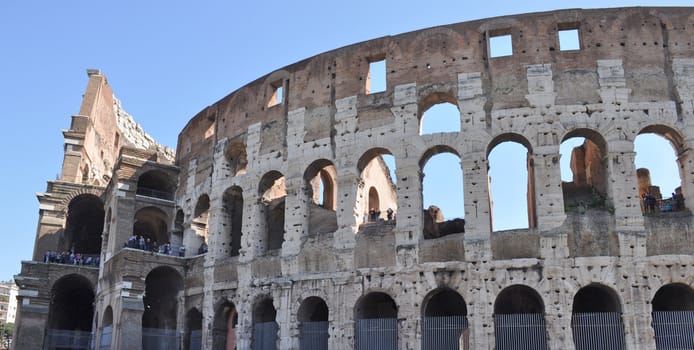 The Colosseum or Coliseum (Colosseo) in Rome