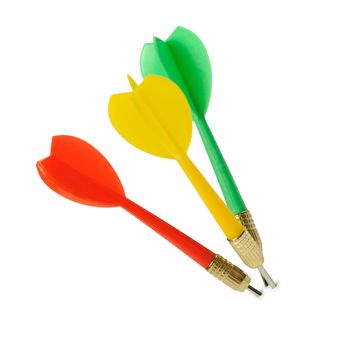 Game darts. It is isolated on a white background.