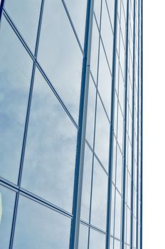 Modern highrise skyscraper steel and glass architecture