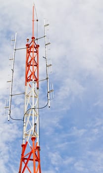 Poles, radio transmission medium at the seaside.