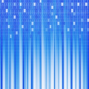 digital background. An abstract background from rays of light and a binary code