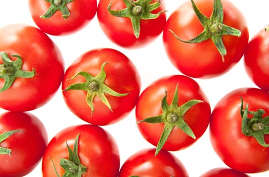 tomatoes background. It is isolated on a white background.