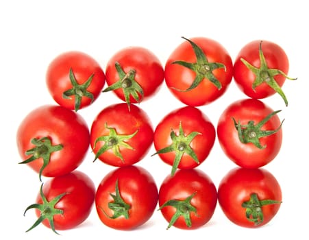 tomatoes background. It is isolated on a white background.