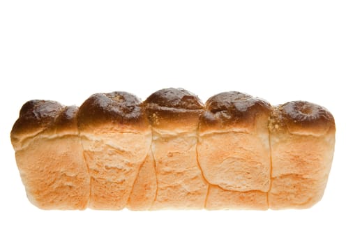 Garlick roll. It is isolated on a white background.
