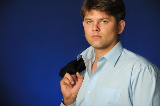 The businessman . Young the man of the European appearance