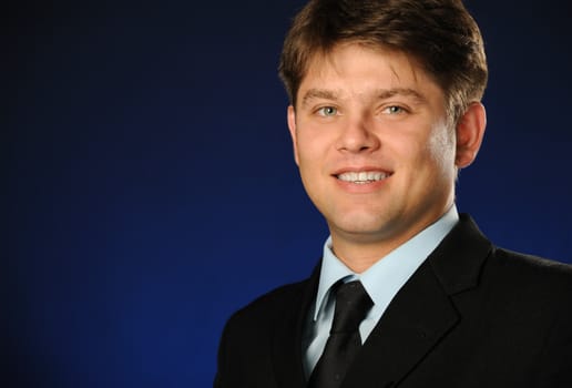 The businessman . Young the man of the European appearance