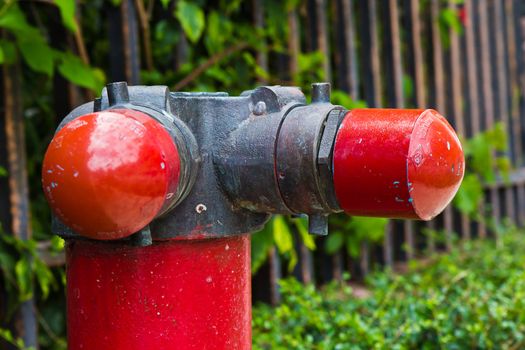 Fire hose on a luxury hotel.