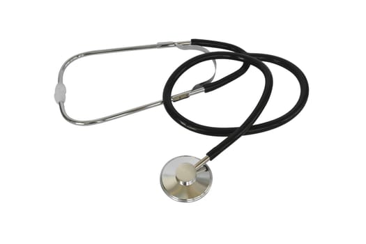 medical stethoscope on a white background