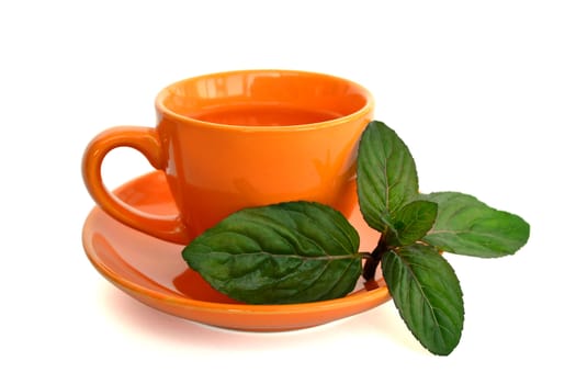drink with mint leaves for a delicious diet