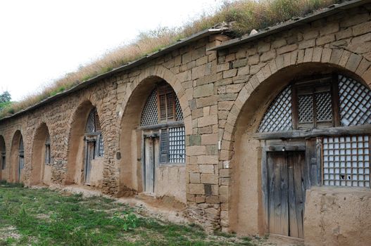 Cave dwellings in northwest China