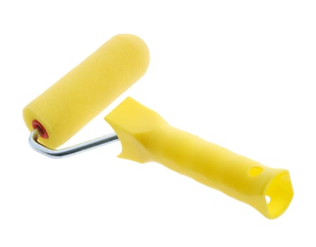 Painting brush - roll. The tool for painting. It is isolated on a white background