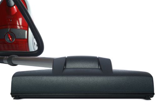 Vacuum cleaner. Devices for cleaning premises, it is isolated on a white background