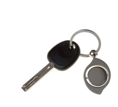 Keys from the car. Are isolated on a white background