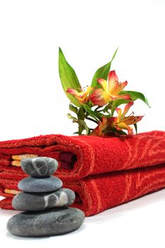 Wellness - flower pebbles and towels - Personal Care