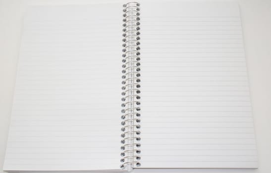 blank spiral notebook