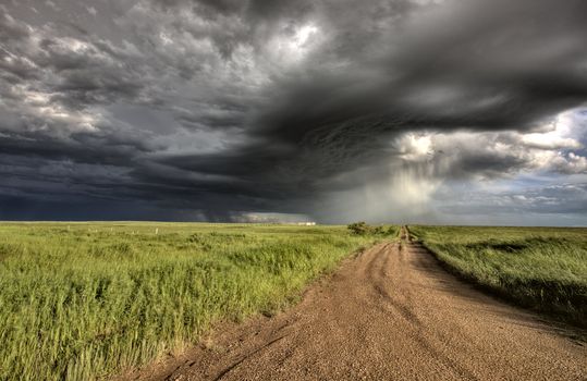 Storm Clouds Prairie Sky Saskatchewan Canada