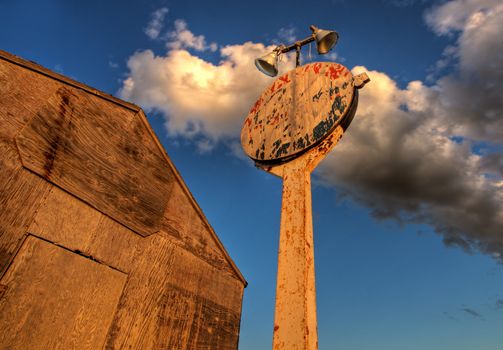 Old Abandoned Garage Service Station Canada