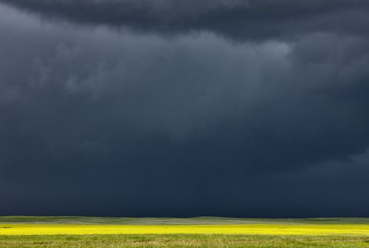 Storm Clouds Prairie Sky Saskatchewan Canada