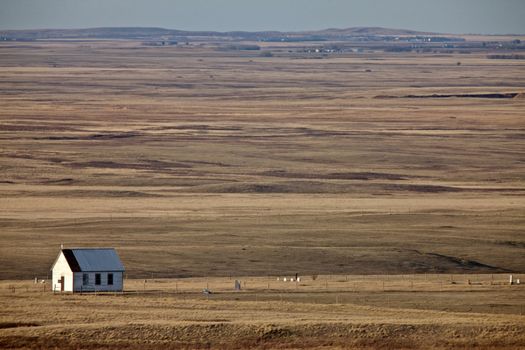 Old Prairie Church Saskatchewan Canada 