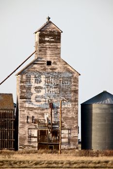 Old Vintage Grain Elevator Saskatchewan Canada