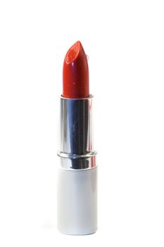 Red lipstick isolated on a white background 