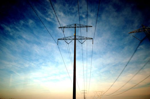 Taken on a trip to Champaign, IL. Lines span for miles on end.