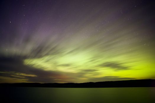 Northern Lake evening dusk sunset Canada Northern Lights Aurora Borealis