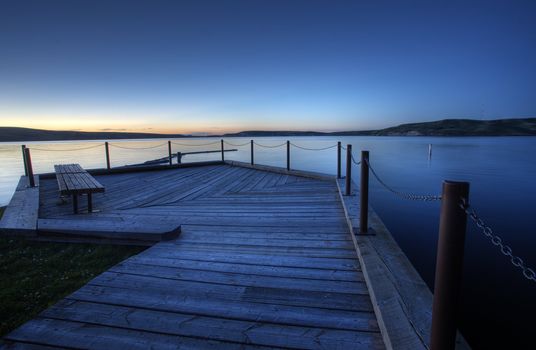 Northern Lake evening dusk sunset Canada