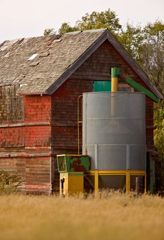 Old Granary Saskatchewan Canada seed cleaning