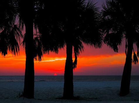 Sunset at Clearwater Beach, Florida