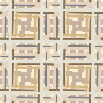 Intersecting boxes and lines seamless background pattern
