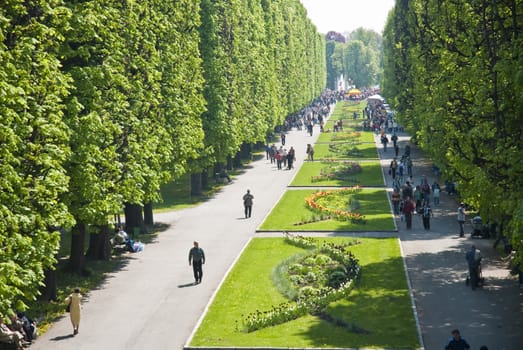 Central park in Olomouc city - Czech republic