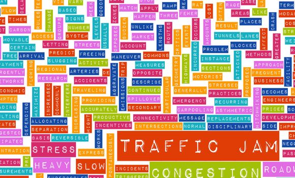 Traffic Jam with Massive Frustration on Road