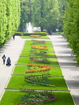 Central park "Flora" in Olomouc city - Czech republic