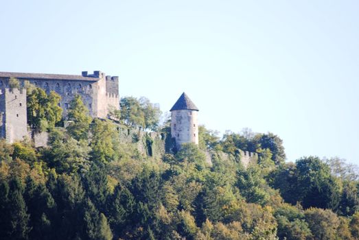 A shoot of Castel Pergine near Trento