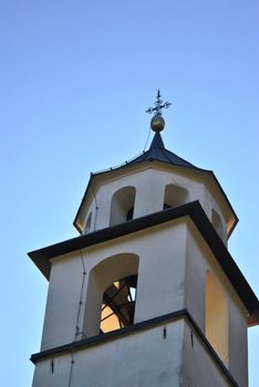 a shoot of the bell of the Santa Brigida church in Rocegno Terme