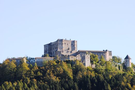 A shoot of Castel Pergine near Trento