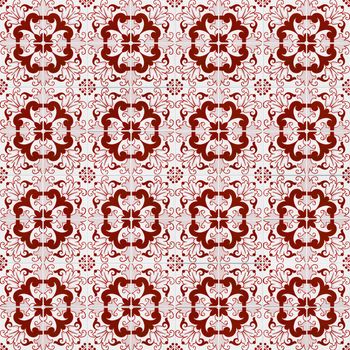 Seamless tile pattern of ancient ceramic tiles.