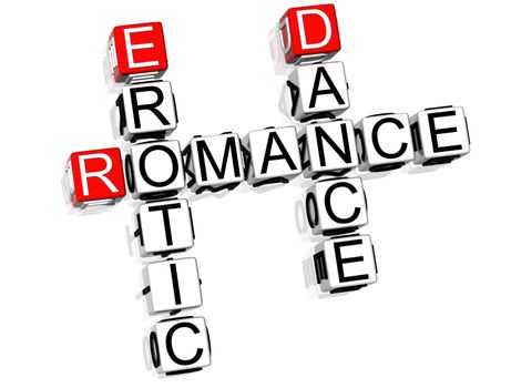 3D Romance Crossword text on white background