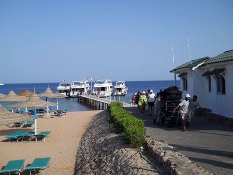 Red sea. One of the hotels of Sharm El Sheikh, Egypt