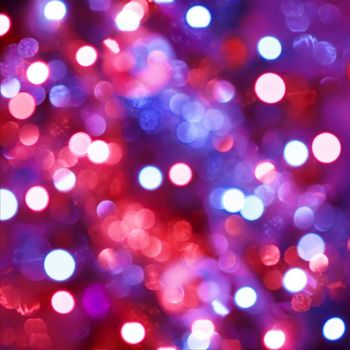 Defocused light dots forming abstract background