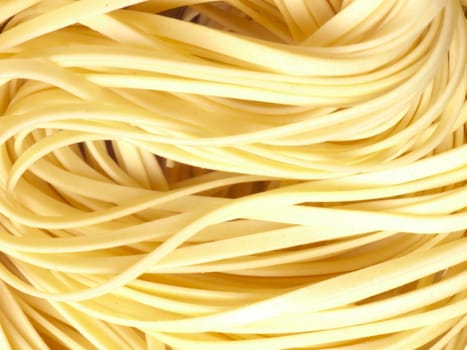 close up of asian dried egg noodles