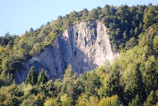 Shooting a rock on the plateau of Pine