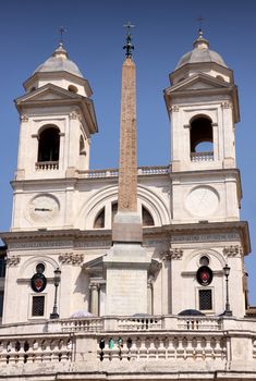 church of Trinita dei Monti in Rome Italy 
