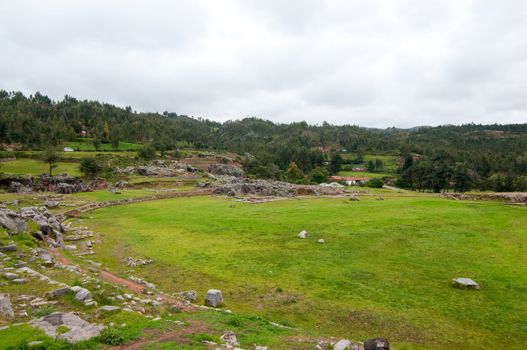 Ancient Inca foundation Cusco Peru South America