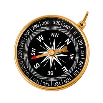 Compass isolated on white background