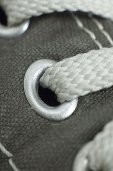brown basketball shoe detail macro photo