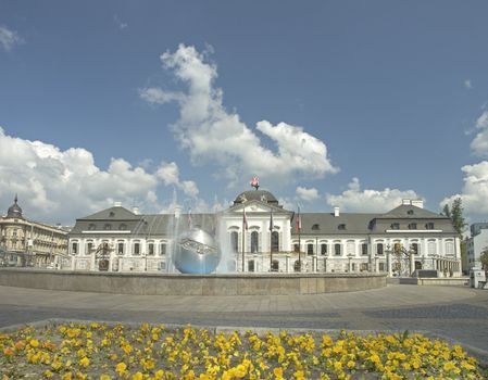 Grassalkovich palace - this grandiose premises are the seat of the President of the Slovak Republic.