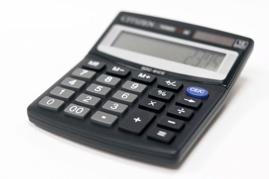 a calculator isolated on a white background