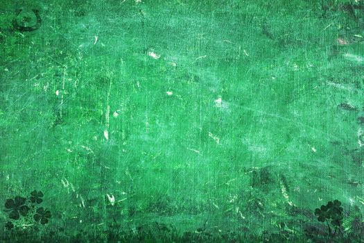 Grunge St. Patrick's Day Background with copy space. 